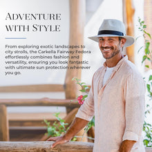 Load image into Gallery viewer, Men's Fairway Fedora - UPF 50+, Travel-Ready with Adjustable Fit &amp; Classic Style