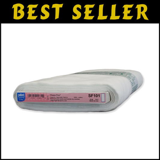 Versatile Cotton Woven Fusible Interfacing - 20" x 10 Yards for Sewing Crafts