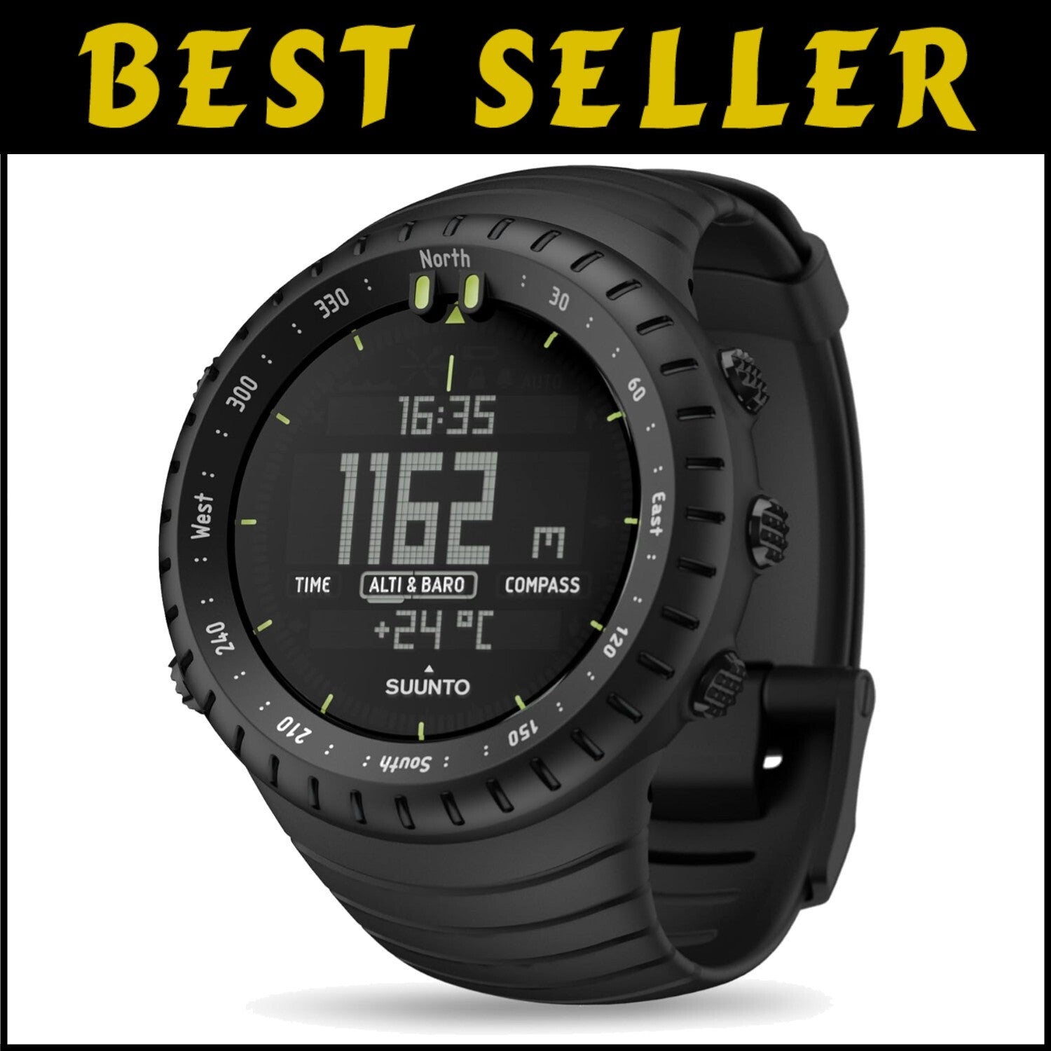 Durable Scandinavian Design Sports Watch with Altimeter & Temperature Tracker