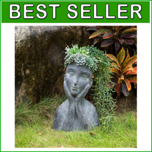 Load image into Gallery viewer, Unique Novelty Succulent Planter - 11"d x 8.5"w x 16.5"h for Indoor/Outdoor