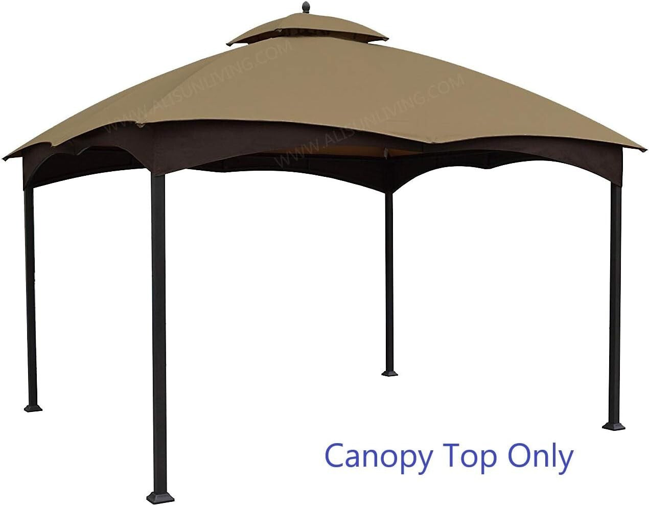 Water-Repellent Replacement Canopy for 10' x 12' Lowe's Gazebo - Air Vent Design