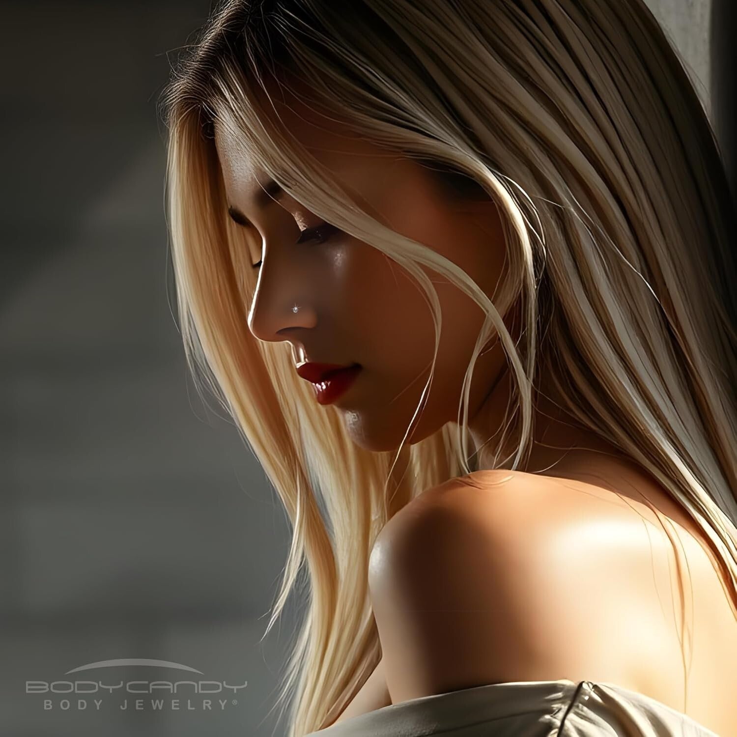 Elegant 14K Gold Nose Ring Studs with 1.5mm Diamond - 20 Gauge Piercing Jewelry