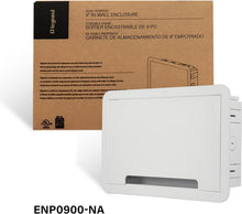Load image into Gallery viewer, 9 Inch In-Wall Enclosure for TVs - Matte White Dual-Purpose Media Storage Box