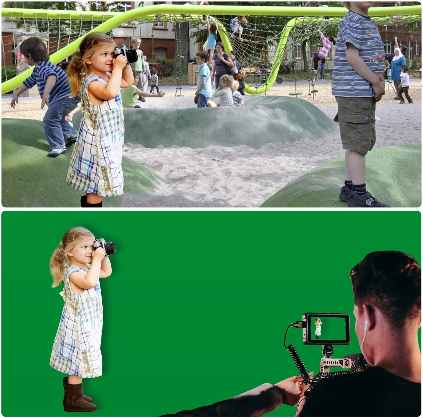 10x20ft Green Screen Backdrop Kit for YouTube & Streaming – Durable & Portable
