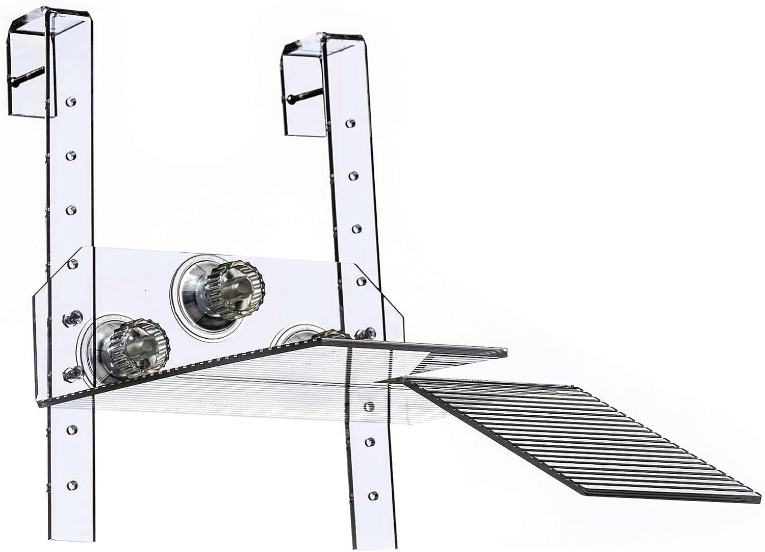 Adjustable Clear Acrylic Turtle Ramp - Ideal for Basking in Aquatic Tanks