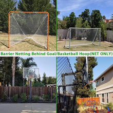 Load image into Gallery viewer, Premium Nylon Sports Netting Barrier - 10'x20'/30'/40' for Baseball and More