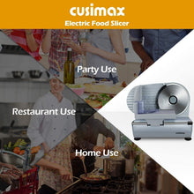 Load image into Gallery viewer, Professional Electric Deli Slicer: Adjustable Thickness for Meat, Cheese &amp; Bread