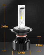 Load image into Gallery viewer, Compact 9003 Fog Light Bulbs - 1:1 Size, 10 Mins Installation, Pack of 2