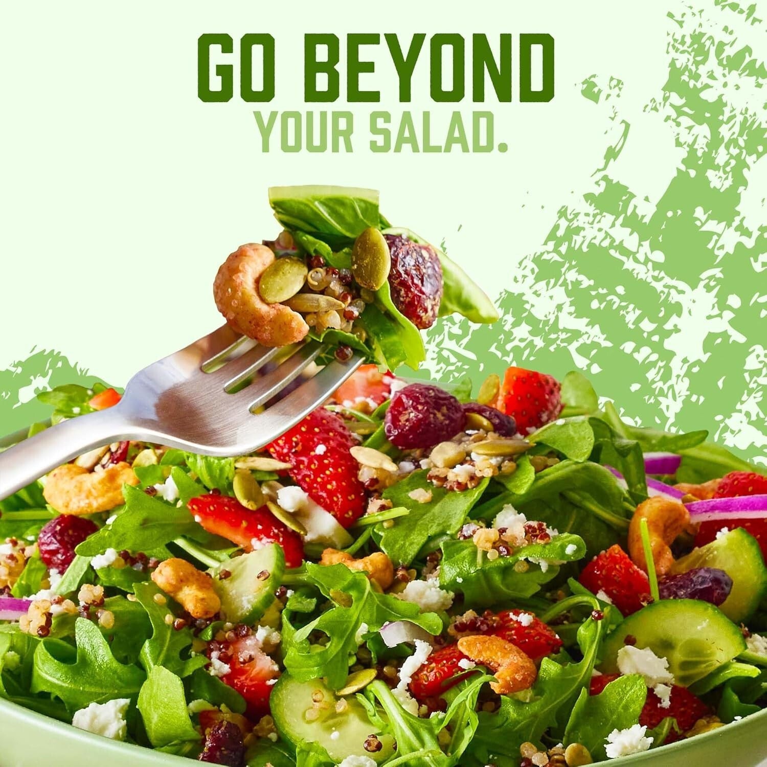 Delicious Organic Salad Topper: Crunchy Seeds & Strawberry Cashews - Gluten-Free