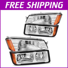 Load image into Gallery viewer, Chevy Avalanche Headlights with Chrome Housing &amp; Enhanced Visibility - 2002-2006