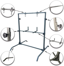 Load image into Gallery viewer, Adjustable Steel Archery Target Stand - Perfect for Uneven Grounds &amp; Bag Targets
