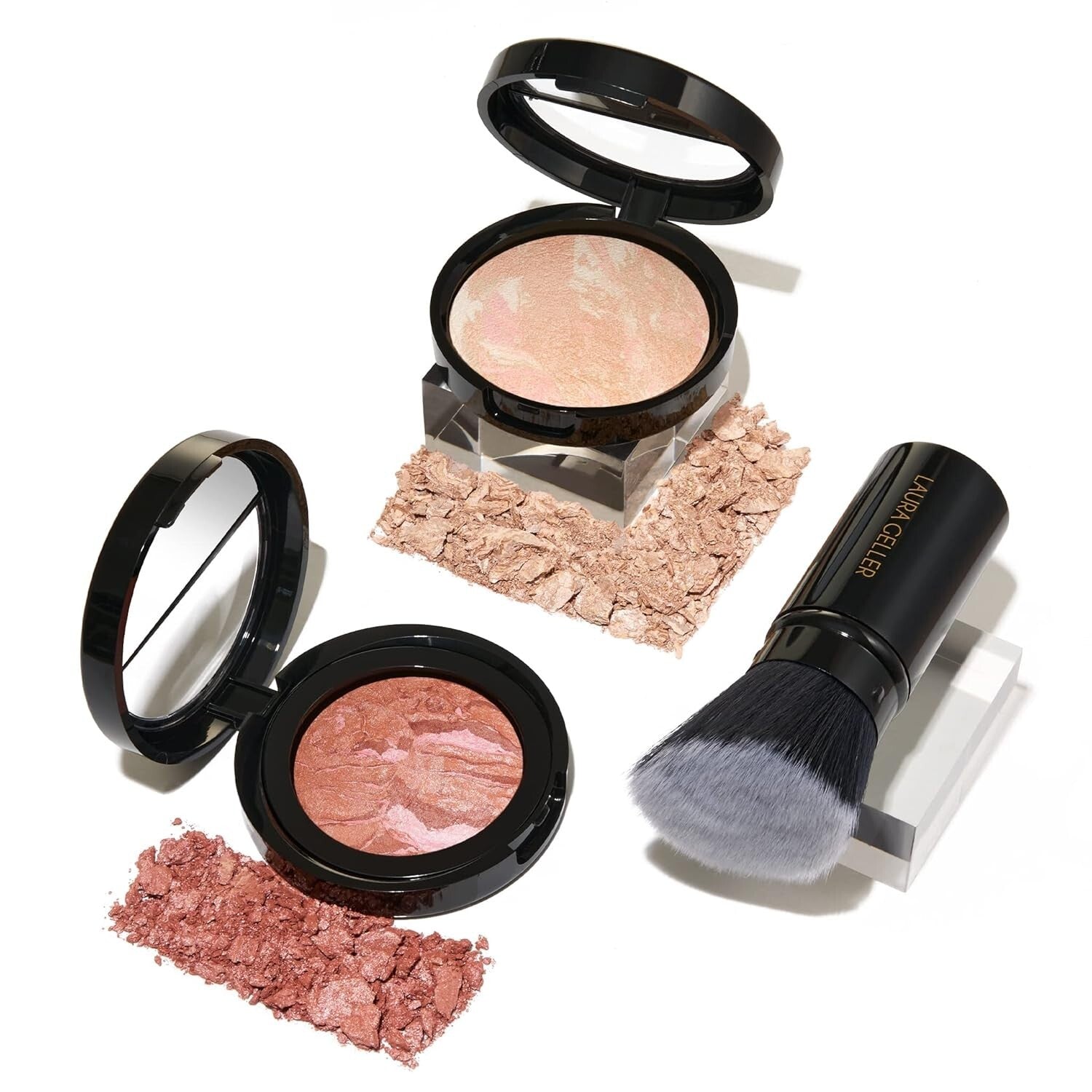 Baked Balance-N-Glow Kit: Foundation, Blush & Retractable Brush for Radiance