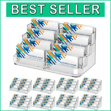 Load image into Gallery viewer, Elevate Your Desk with a Polished 8-Pack Acrylic Business Card Display Holder