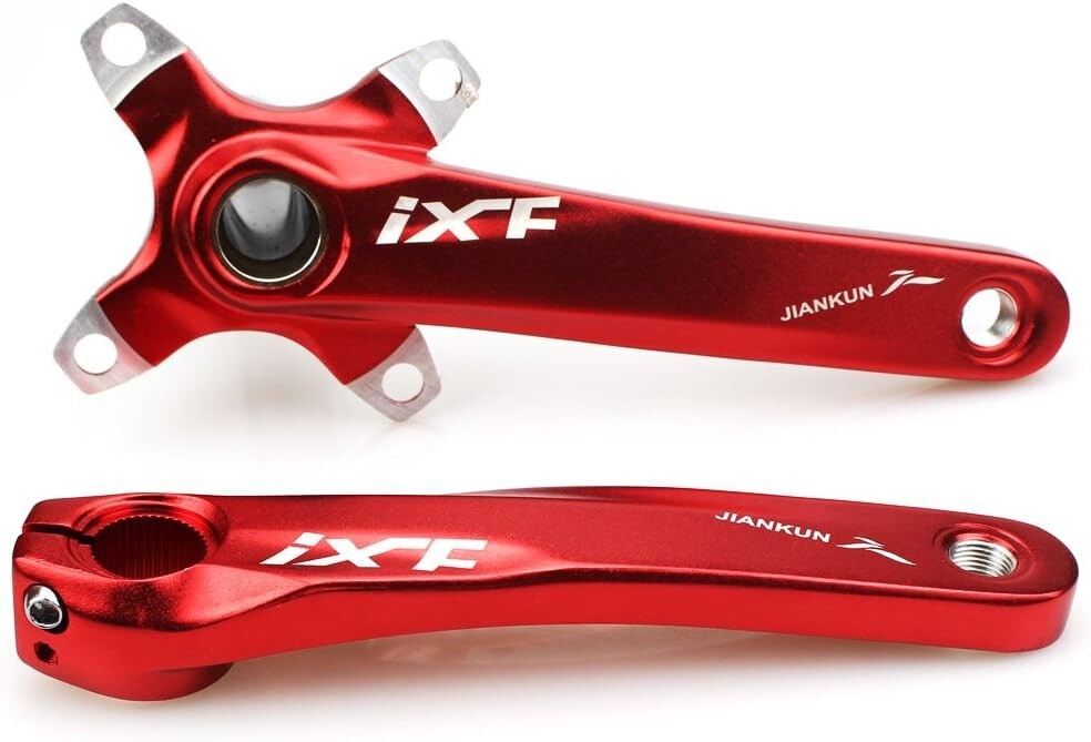 170mm Aluminum Alloy Bike Crank Arm Set with Bottom Bracket & Chainring Bolts