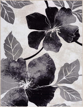 Load image into Gallery viewer, Contemporary Floral Design 6'7" x 9' Indoor Rug - Non-Slip Rubber Backing