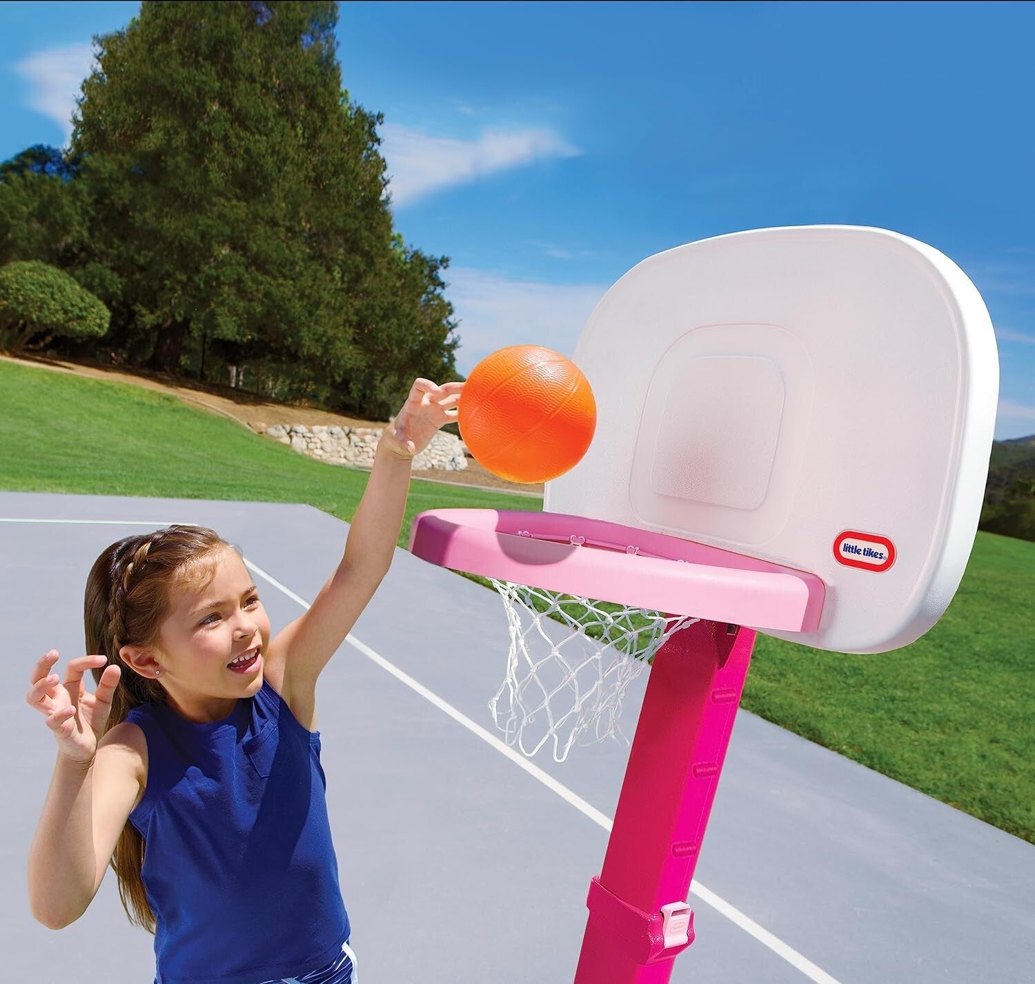 Adjustable Kids Basketball Set with 3 Balls - Perfect for Ages 18 Months+