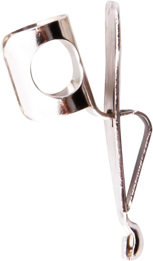 100 Chrome Pencil Clips in Stylish Tub - Perfect for Students and Professionals
