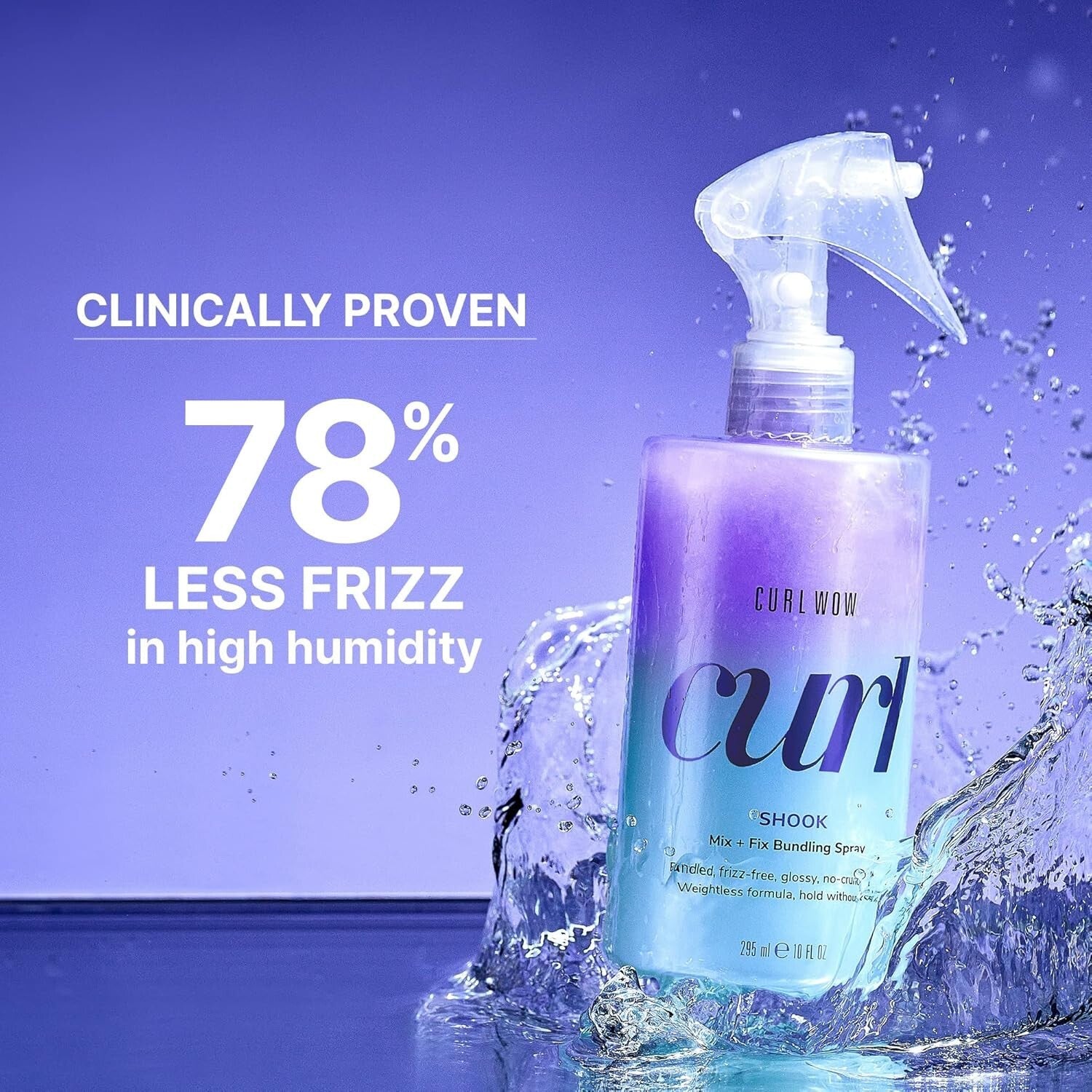 Coconut-Vanilla Curl Defining Spray - Crunch-Free & Frizz Reduction Formula