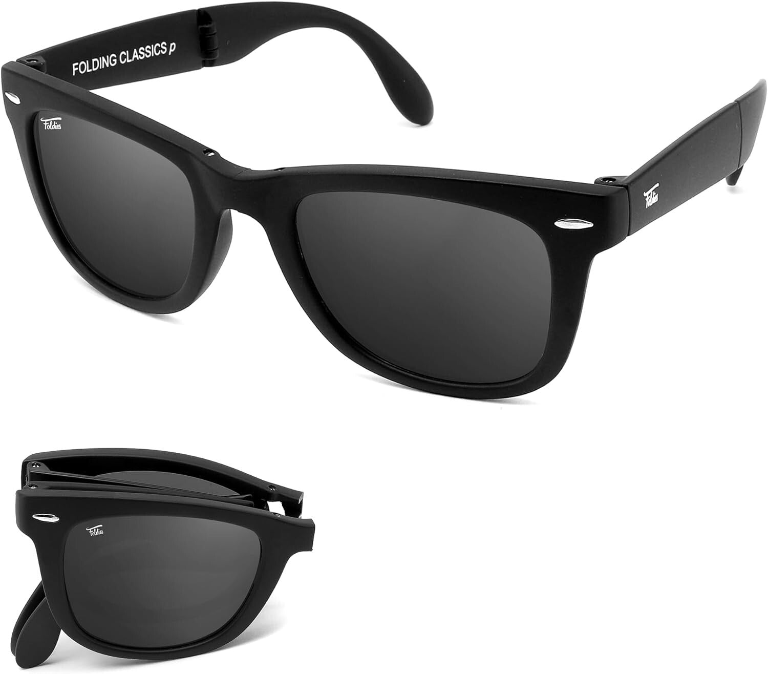 Classic Polarized Folding Sunglasses for Men & Women - UV400 Protection Included
