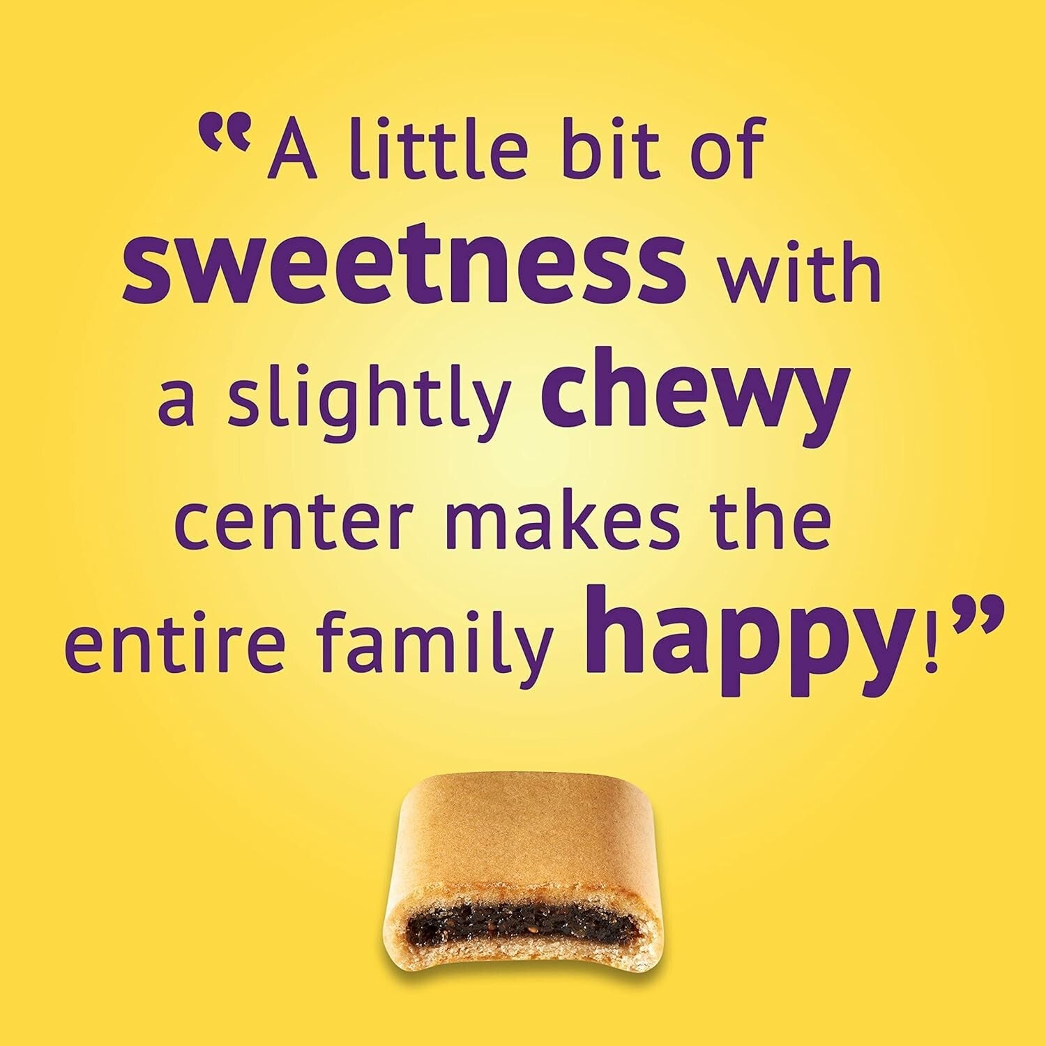 12 Packs of Soft & Fruit Chewy Fig Cookies - Healthy Snack Bars with Whole Grain