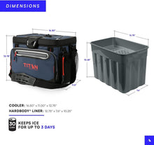 Load image into Gallery viewer, Deep Freeze Zipperless HardBody Cooler with SmartShelf - Perfect for Beach Trips