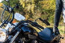 Load image into Gallery viewer, Durable Gloss Black ISO Motorcycle Handlebar Grips for Optimal Riding Experience