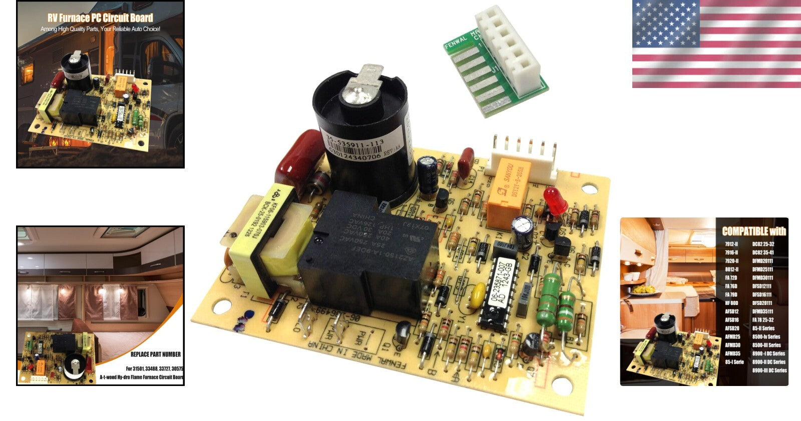 Atwood 31501 Circuit Board Upgrade with EC Adapter - Reliable Furnance Control