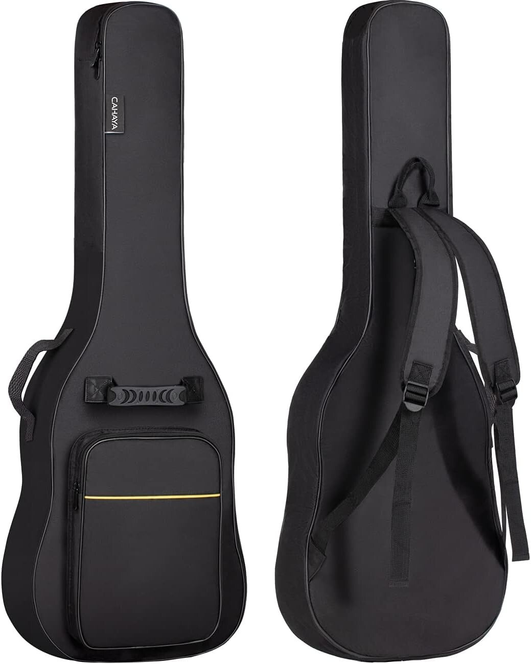 Durable 40.9'' Electric Guitar Case with Neck Fixing Strap and Padded Protection