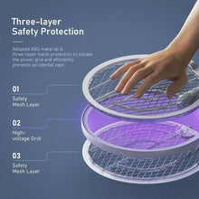 Load image into Gallery viewer, Dual-Function Electric Fly Swatter &amp; Mosquito Trap Lamp - Safe &amp; Eco-Friendly