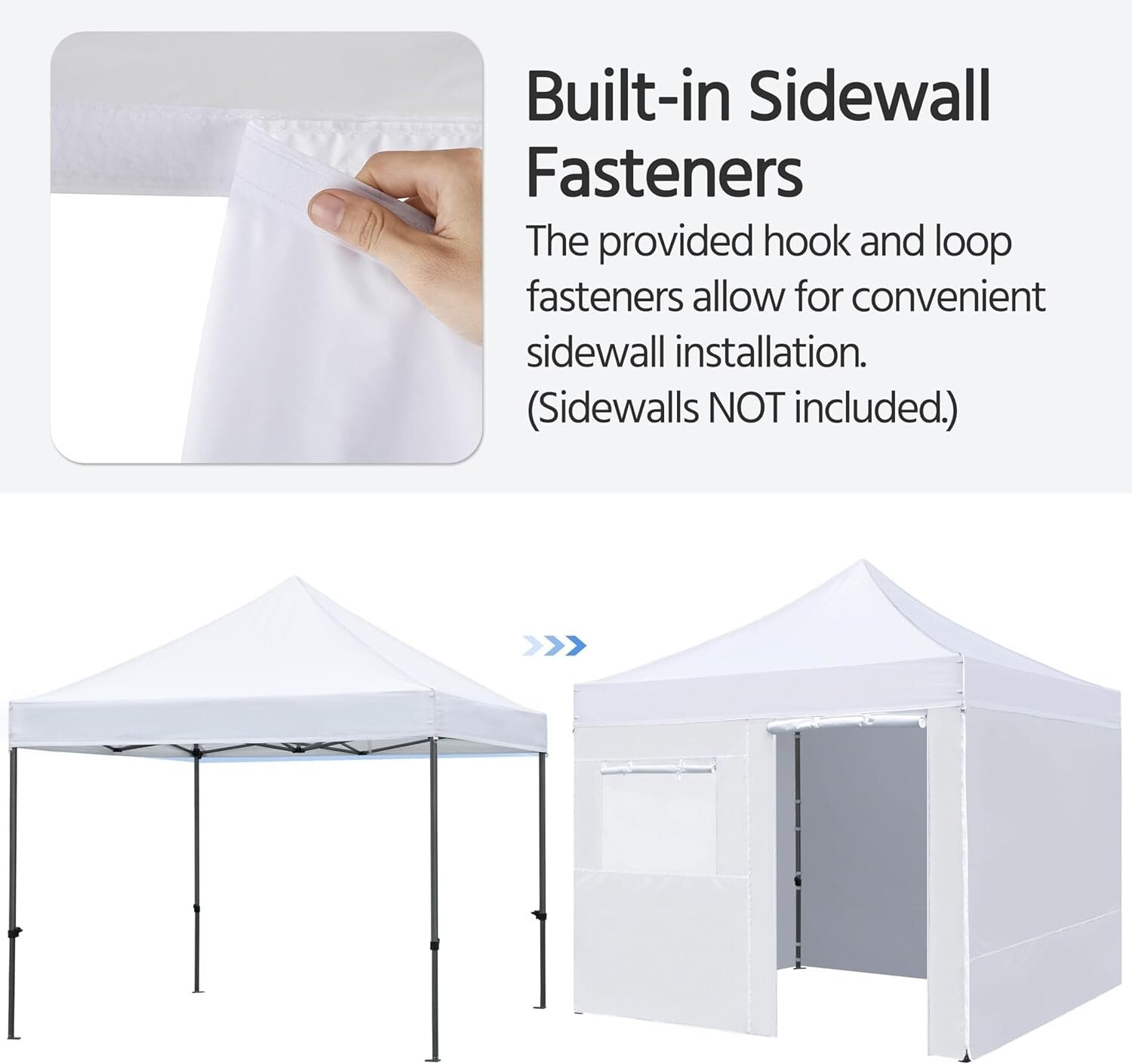 Commercial Heavy Duty Canopy Tent 10x10 - Waterproof & Adjustable with Sandbags