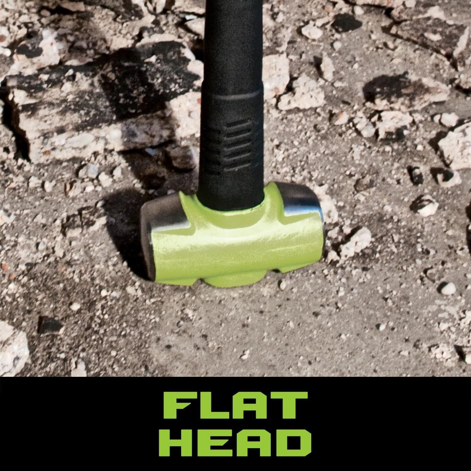 B.A.S.H 12" Soft Face Sledge Hammer - Durable 4 lb Head with Ergonomic Grip