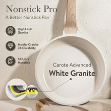 Load image into Gallery viewer, Versatile Nonstick Induction Cookware Set - 10-Piece White Granite Collection