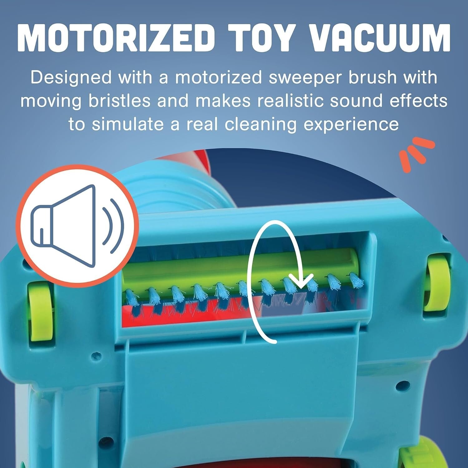 Child-Friendly Cleaning Play Set - Toy Vacuum, Trolley & Broom for Ages 3+