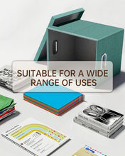 Load image into Gallery viewer, Modern 2-Pack Document Organizer with Lid for Letter/Legal Files in Forest Green