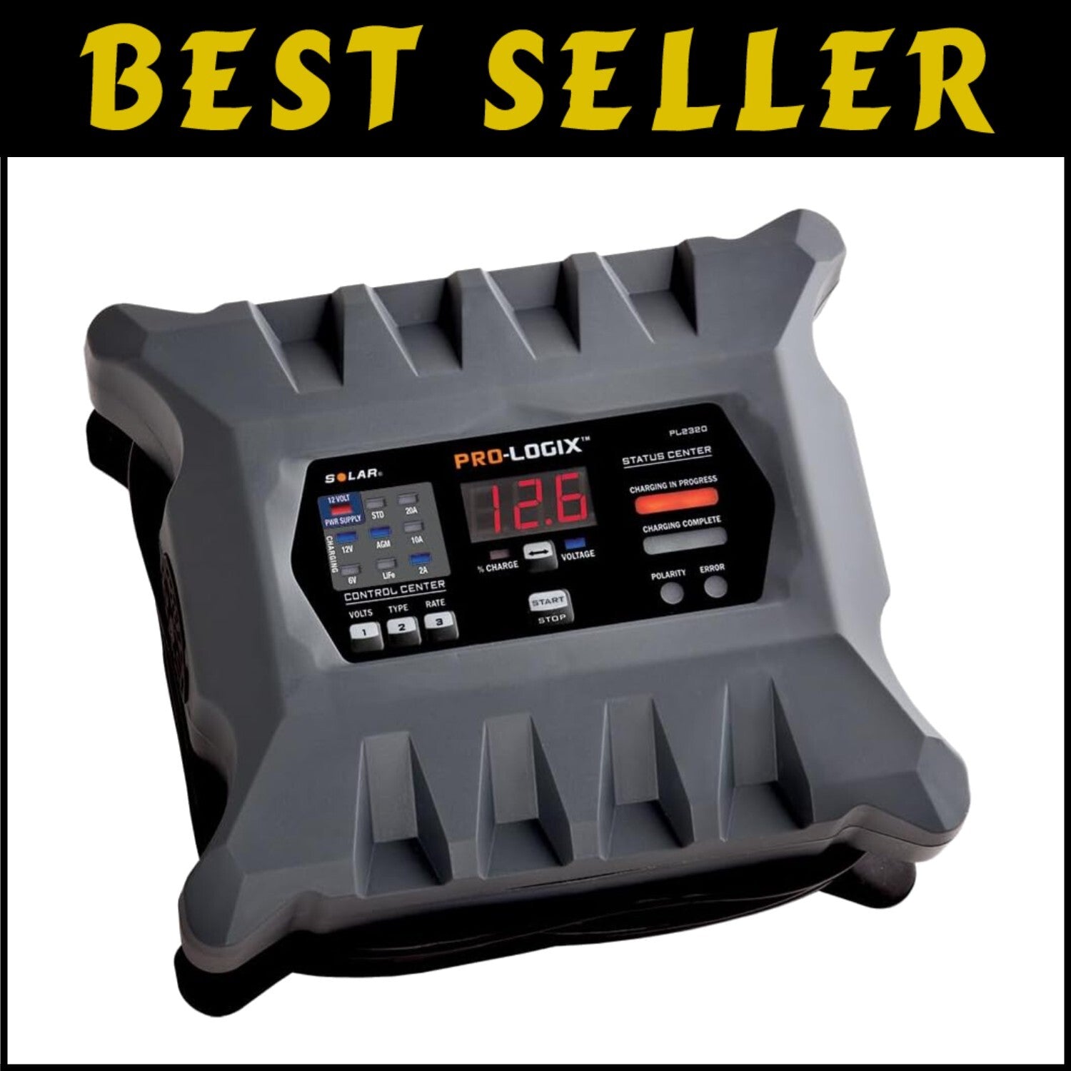 Lightweight Smart 20-Amp Battery Charger – Perfect for 6V/12V Charging Needs