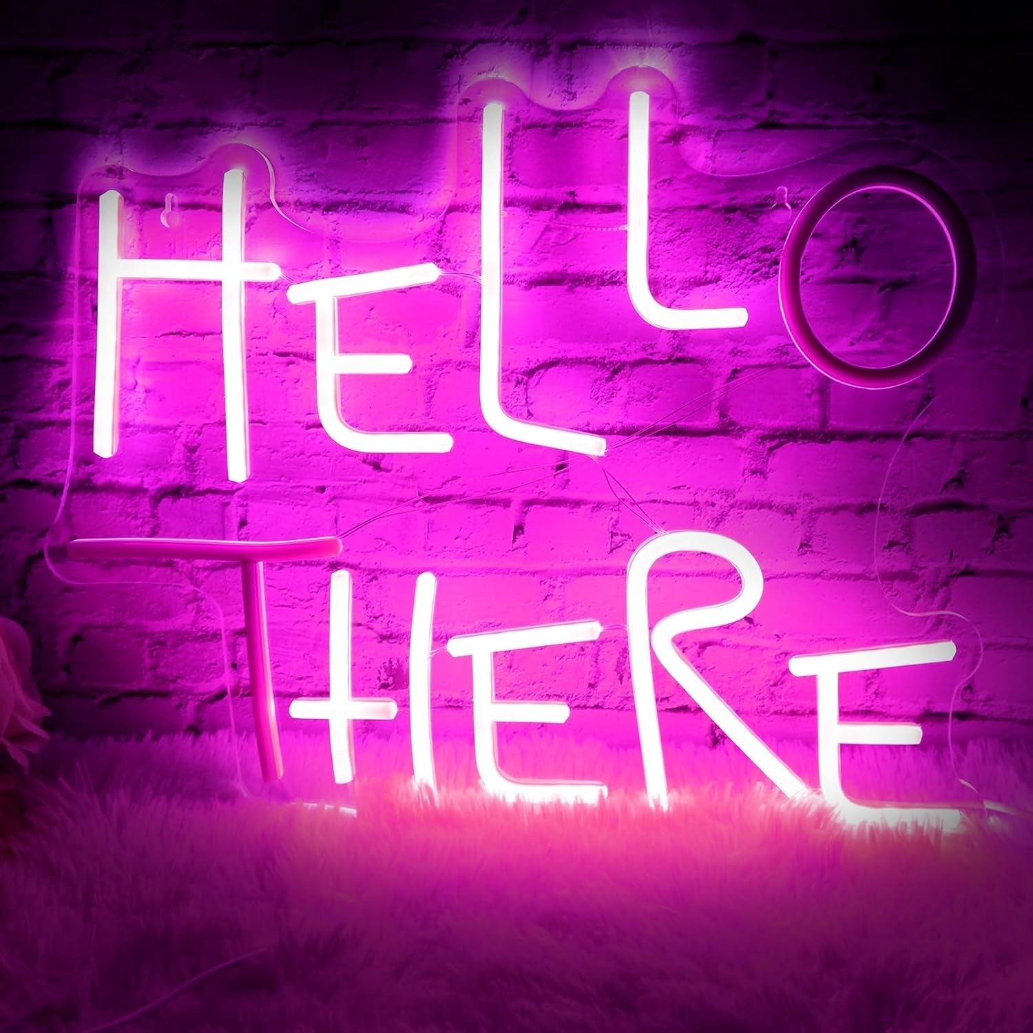 Durable Soft Neon Hello There Sign - Ideal Gift for Friends and Colleagues