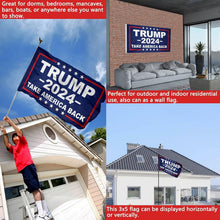 Load image into Gallery viewer, Trump 2024 Double-Sided Flag 5x8 - Reinforced Polyester for Indoor/Outdoor
