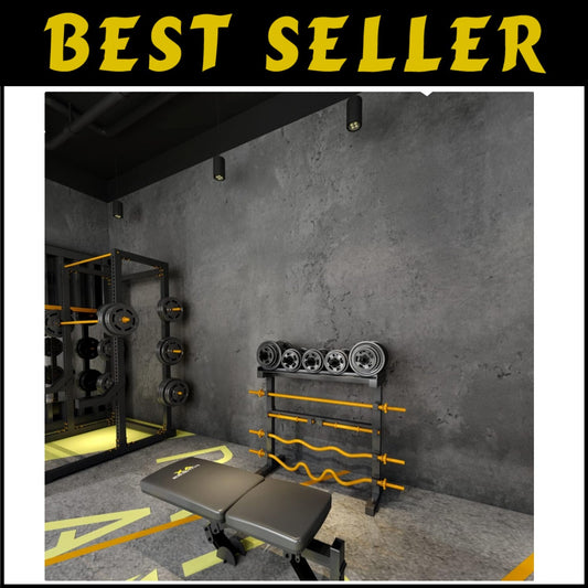 Textured Darker Grey Concrete Wallpaper 16"×1181" - Perfect for Bedroom & Gym