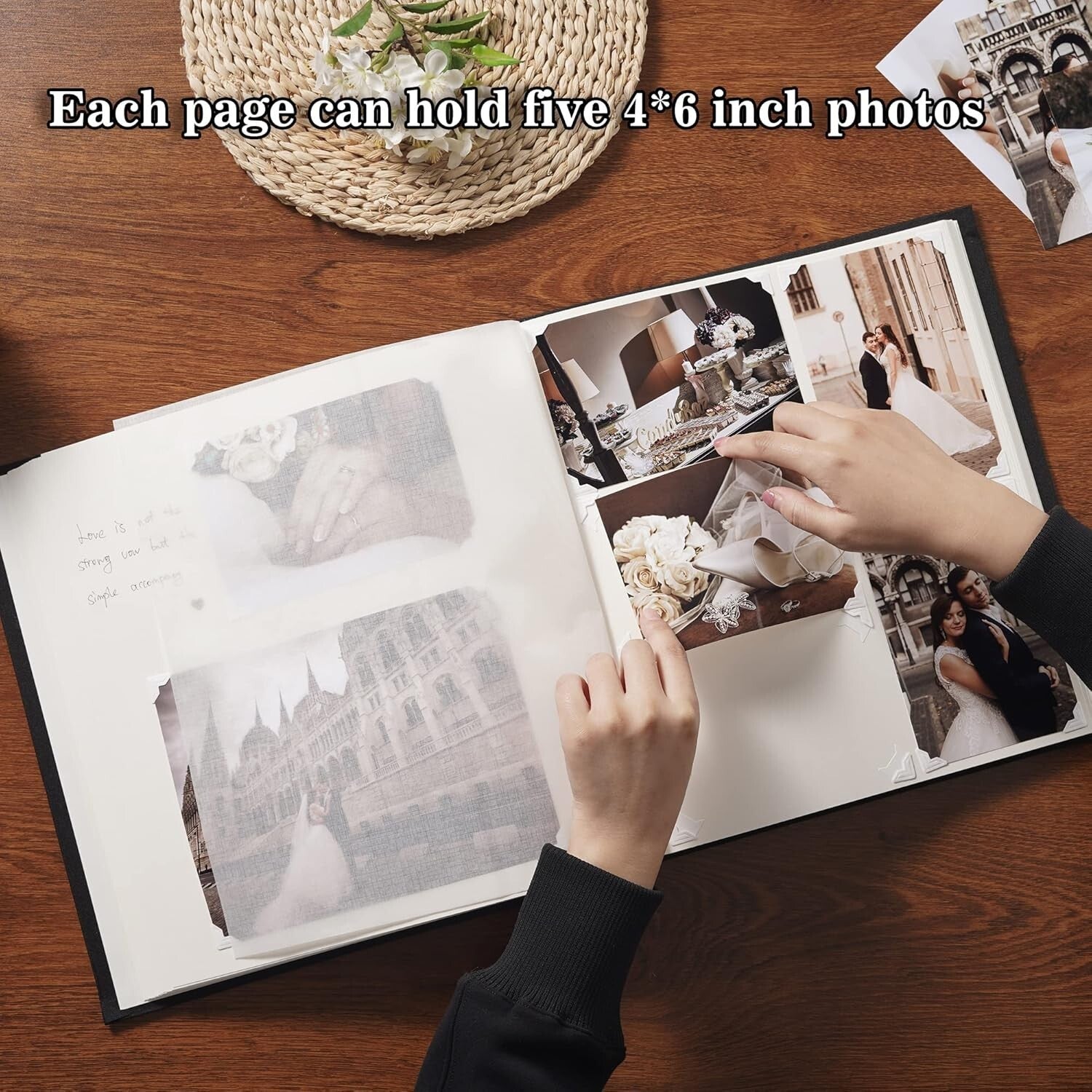 Elegant 100-Page DIY Photo Album for Weddings, Anniversaries & Family Memories