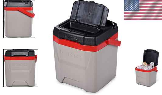 12 Qt Insulated Igloo Cooler - Stylish Sandstone Design for Outdoor Adventures