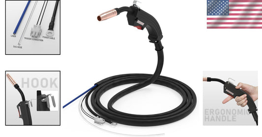 8FT 100A MIG Welding Gun for Clarke 130EN 180EN - Complete Replacement Torch