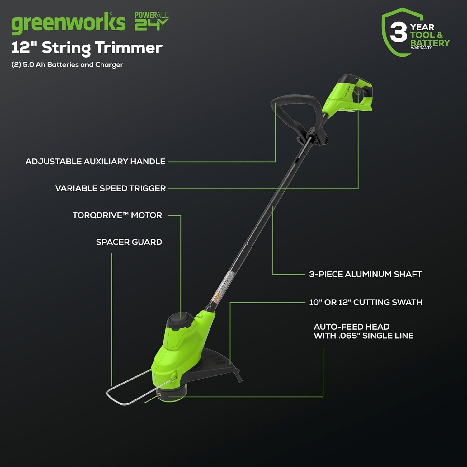 All-In-One Cordless 48V Lawn Tool Set: 21" Mower, Trimmer & Leaf Blower Included
