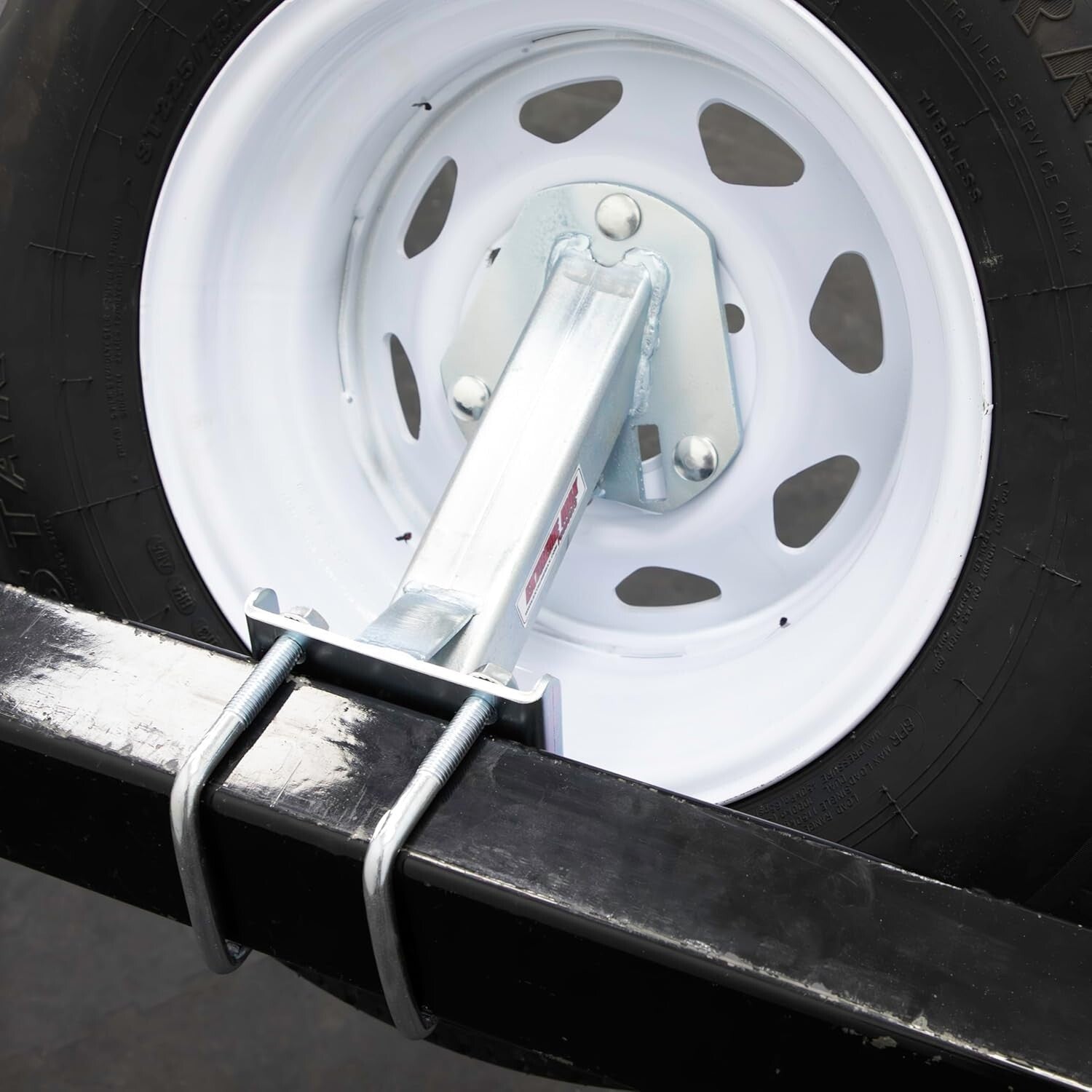 Durable High-Mount Spare Tire Carrier for 4, 5 & 6-Hole Patterns - Easy Install
