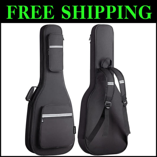 Versatile 41.7" Guitar Gig Bag - Sturdy & Spacious for ST/LP Electric Guitars