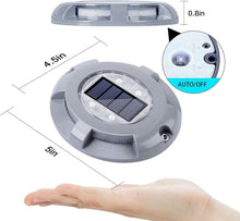 Load image into Gallery viewer, 12 Pack Solar Deck Lights - Stylish Waterproof Oval LED Shine for Pathway Safety