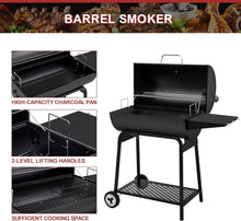 Load image into Gallery viewer, Premium 30-Inch Outdoor Charcoal Grill with Side Storage and Easy-Clean Features