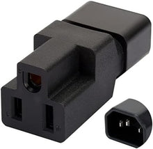 Load image into Gallery viewer, Bulk 10-Pack C14 Male to NEMA 5-15R Extension Plugs for Ultimate Connectivity