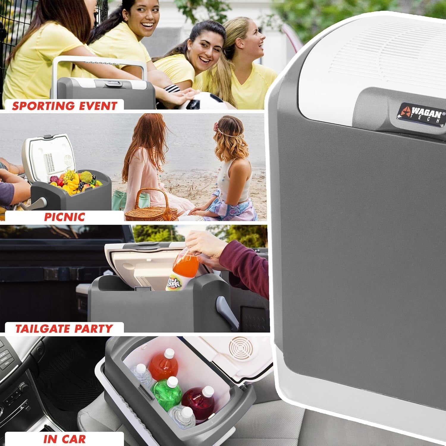 2-in-1 Portable Thermoelectric Cooler/Warmer – 24L for Ultimate Travel Comfort