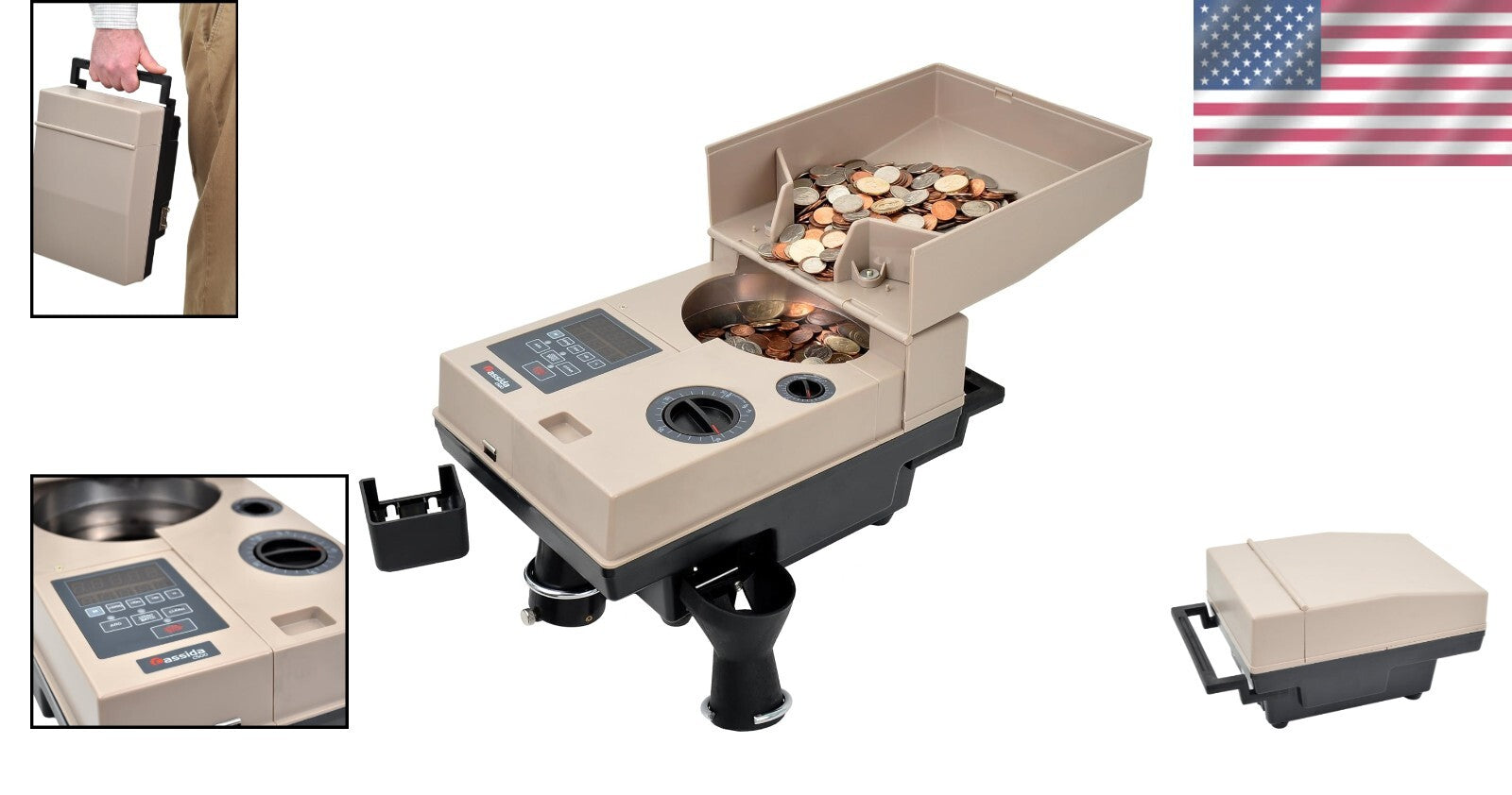 Efficient Coin Counting Machine with Single-Denomination Off-Sorting Feature