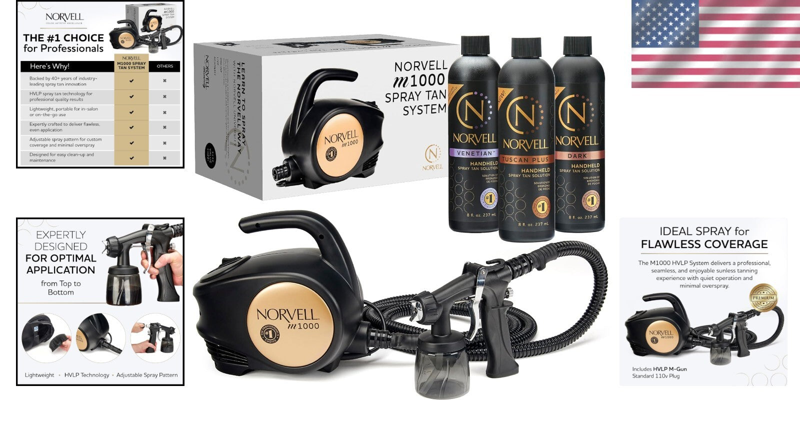 Sanitized Mobile Spray Tan System with 3 Solutions - Professional Level Training